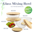 Mixing Bowls with Bamboo Lid Oven Safe